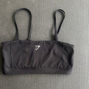 Gymshark Black Bandeau Sports Bra